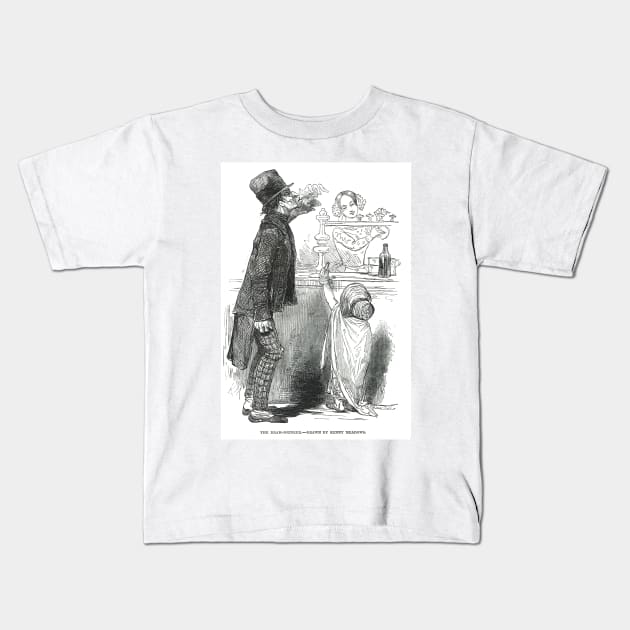 The Dram drinker by Kenny Meadows, 1848 Kids T-Shirt by artfromthepast